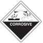 Corosive Chemicals and Materials Warning Alert Symbol Laboratory Safety Sign
