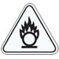 Combustible Oxidizing Substances Flammable Warning Alert Symbol Laboratory Safety Sign