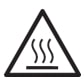 Hot Surface Burn Warning Alert Symbol Laboratory Safety Sign