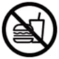 No food or drink Warning Alert Symbol Laboratory Safety Sign