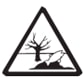 Environmentally Toxic Warning Alert Symbol Laboratory Safety Sign