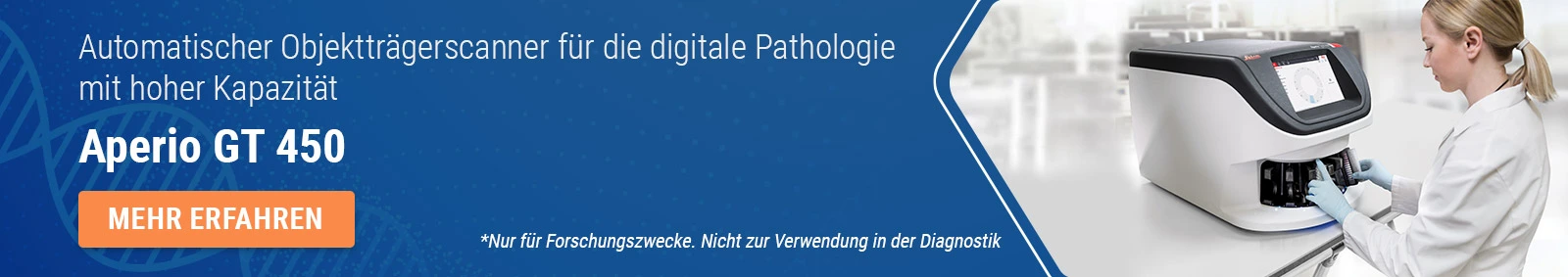 Automatischer Objektträgerscanner für die digitale Pathologie mit hoher Kapazität