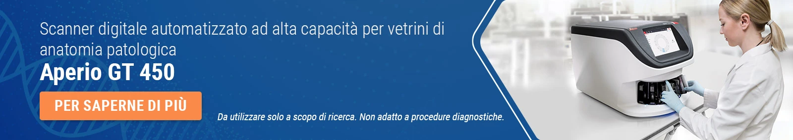 Scanner digitale automatizzato ad alta capacità per vetrini di anatomia patologica